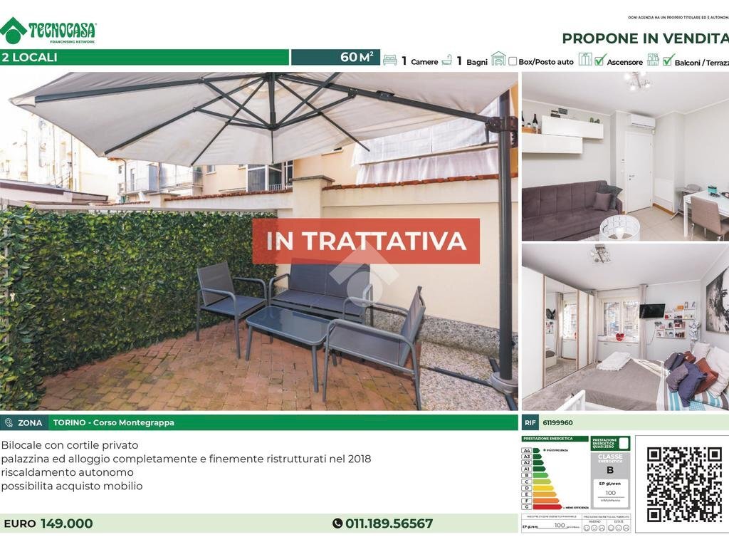 Bilocale Corso Montegrappa, Torino (zona Parella) - foto 1