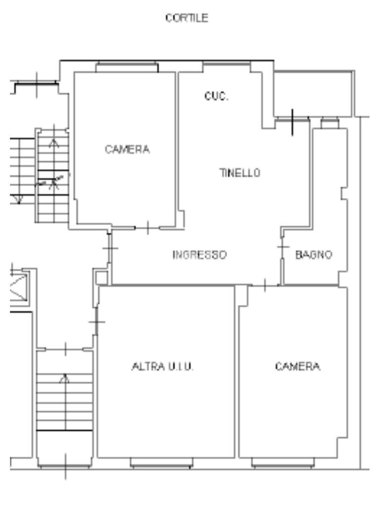 Trilocale Via Viverone, Torino (zona Parella) - planimetria 1