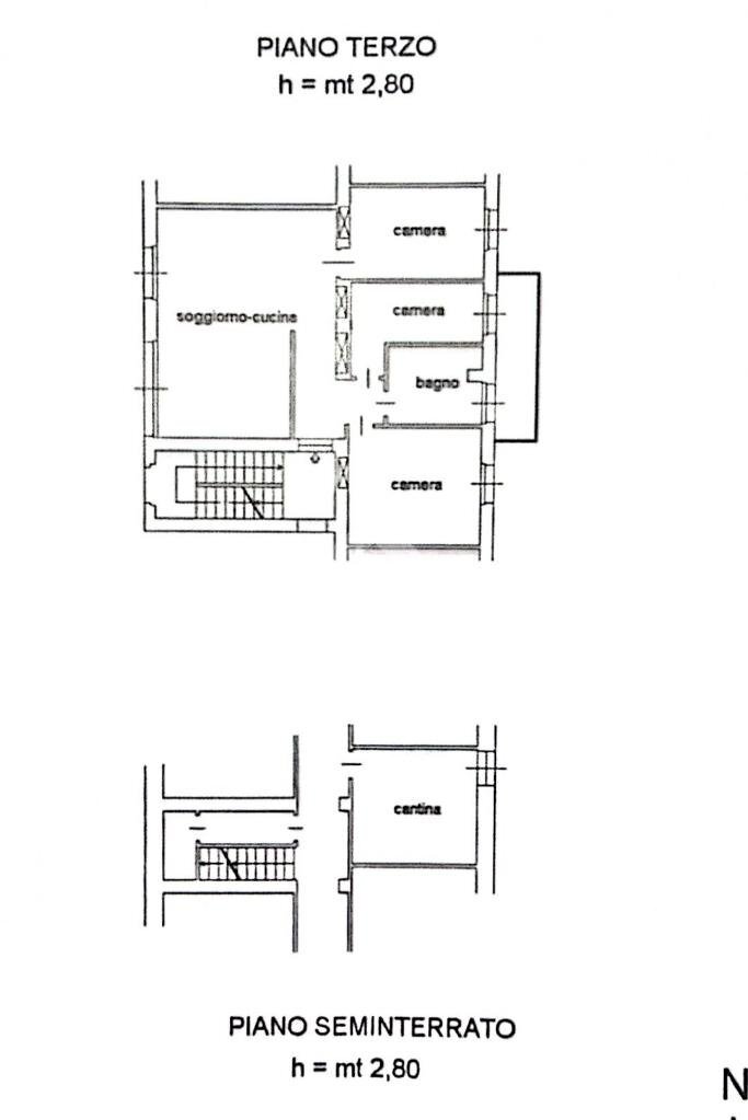 Quadrilocale Via Rue Liconi, Aosta - planimetria 1