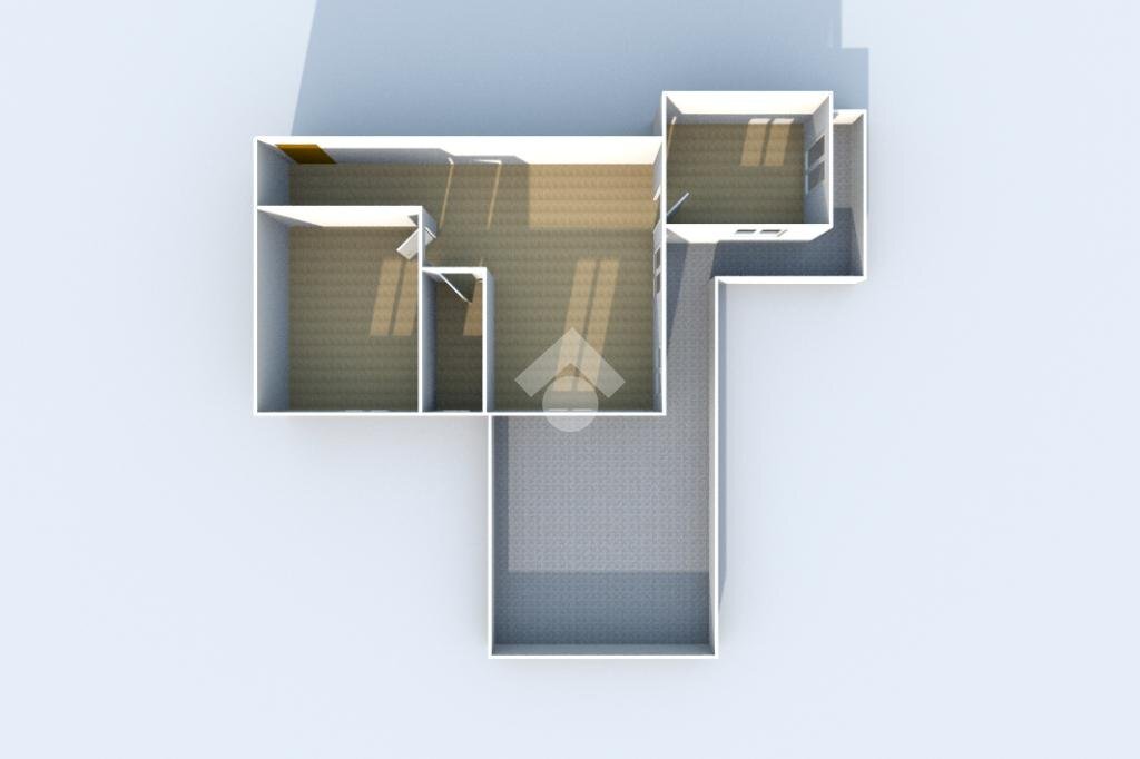 Trilocale Via Canova, Asti - planimetria 1