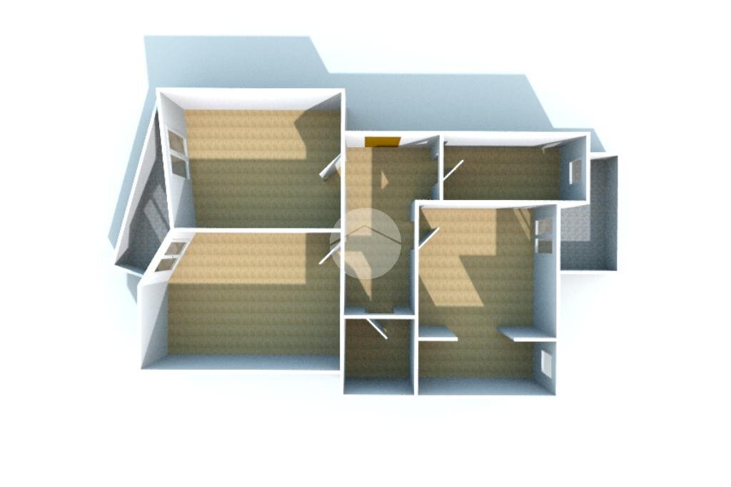 Trilocale Via S. Giovanni Bosco, Asti - planimetria 1