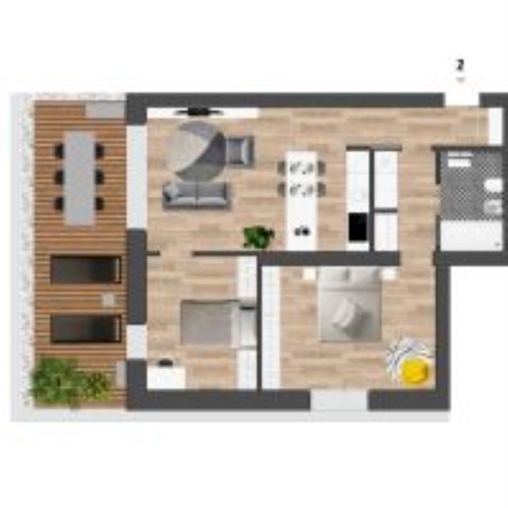 Trilocale Via della Beverara, 37, Bologna (zona Lame) - planimetria 1