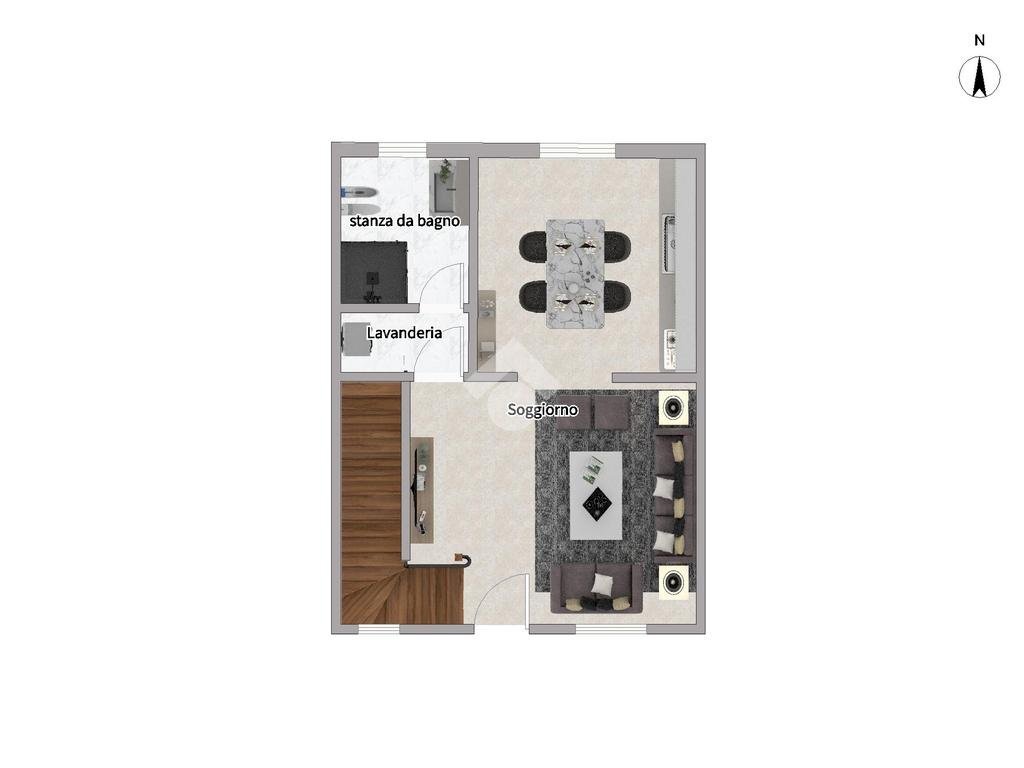 Villa a Schiera Via Roma, Vellezzo Bellini - planimetria 1