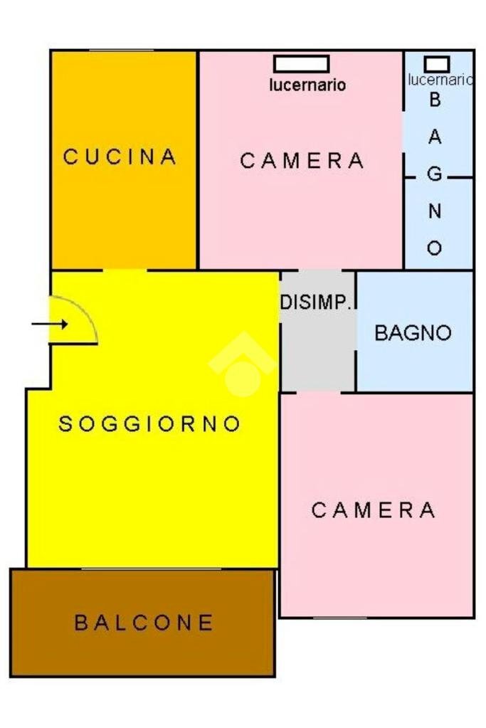 Trilocale Via Fabio Filzi, Peschiera Borromeo - planimetria 1