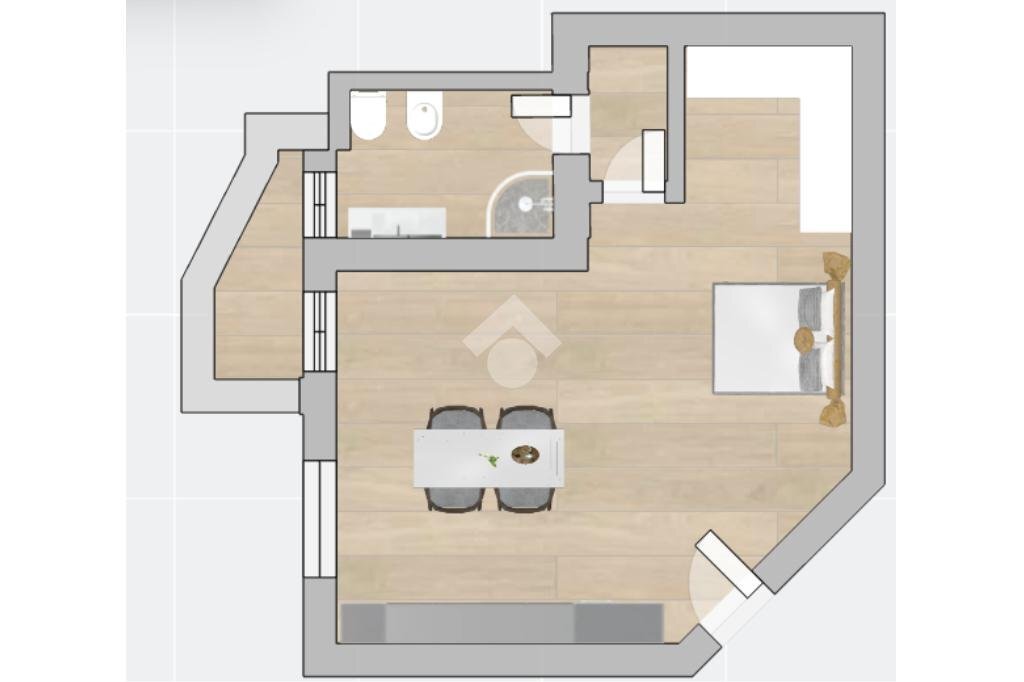 Monolocale Via flora, Legnano - planimetria 1