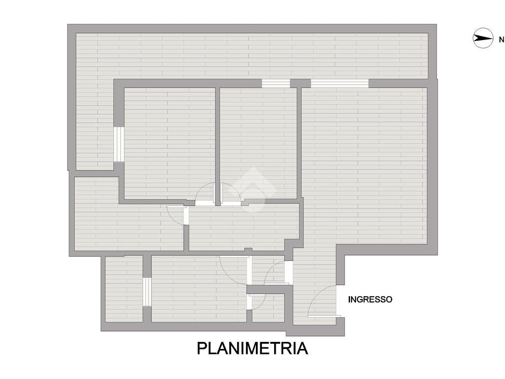 Trilocale Via Sporting Mirasole, Opera - planimetria 1