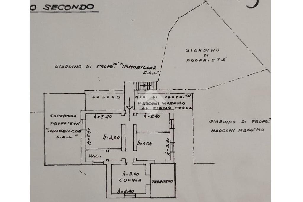 Porzione di casa Località Creto, Montoggio - planimetria 1