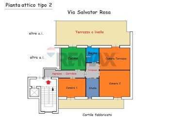 Pianta 2D - Attico Via Aniello Falcone
 
13, Casavatore - foto 5