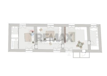 Pianta 2D - Casa semi indipendente Santa Maria a Vico - foto 2