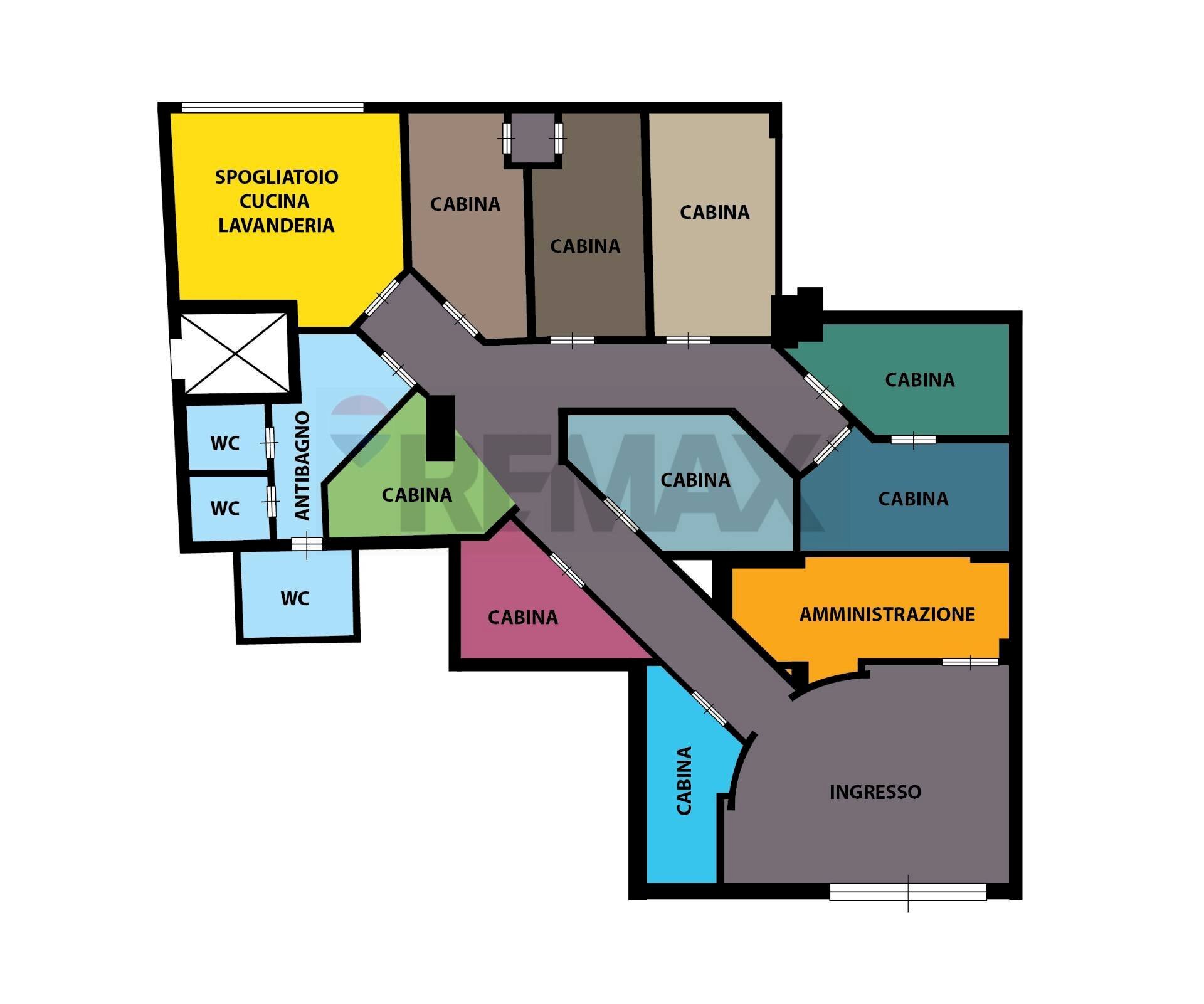 Pianta 2D - Commercial Activity Via Benevento
 
193, Casalnuovo di Napoli - floor plans 1