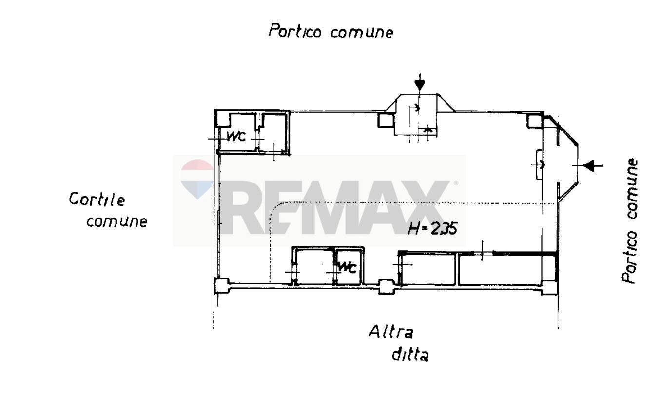Pianta 2D - Negozio viale Milanofiori strada 3, Assago - planimetria 1