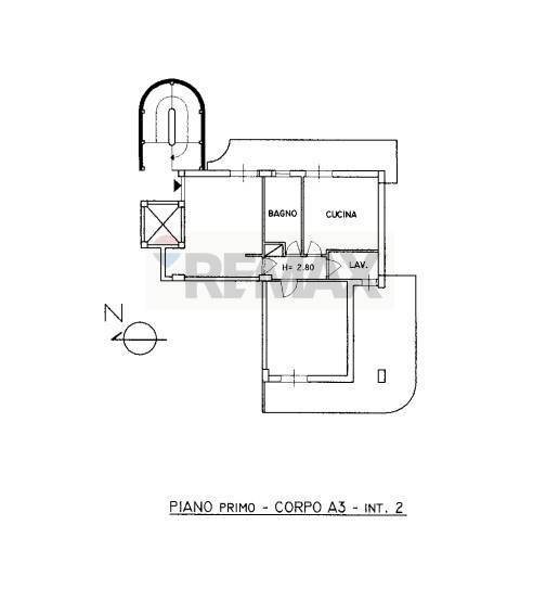 Pianta 2D - Trilocale via Tupparello
 
23, Acireale - planimetria 1