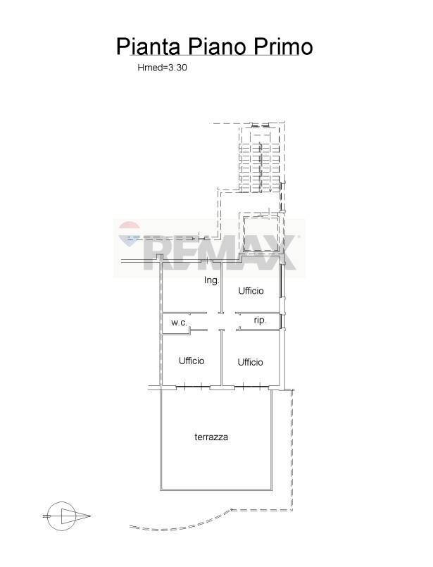Pianta 2D - Ufficio Viale Cristoforo Colombo, San Giovanni la Punta - planimetria 1