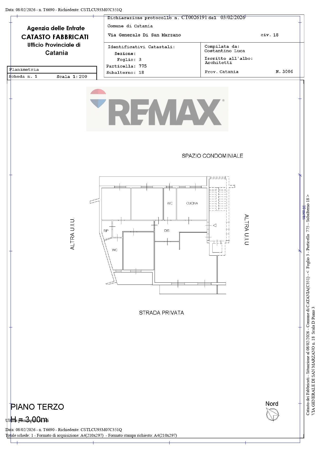 Pianta 2D - Apartment Via Generale Di San Marzano
 
18, Catania - floor plans 1