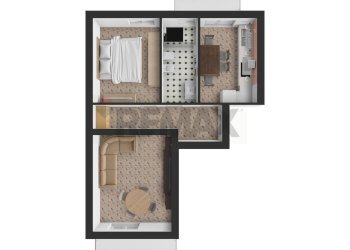 Pianta 3D - Appartamento Via Fulvio Testi
22, Vercelli - foto 2