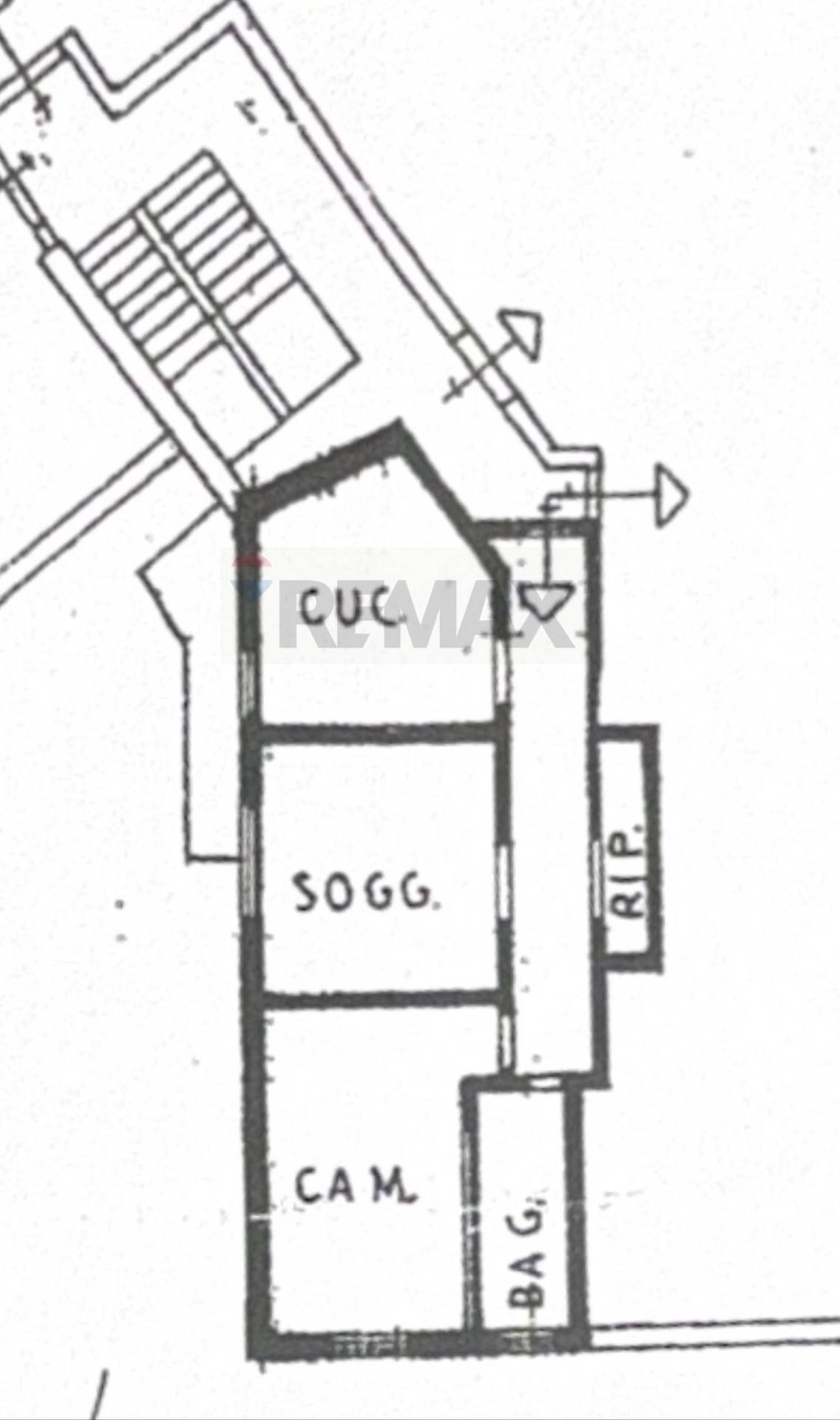Pianta 2D - Quadrilocale via Padova, Caerano di San Marco - planimetria 1