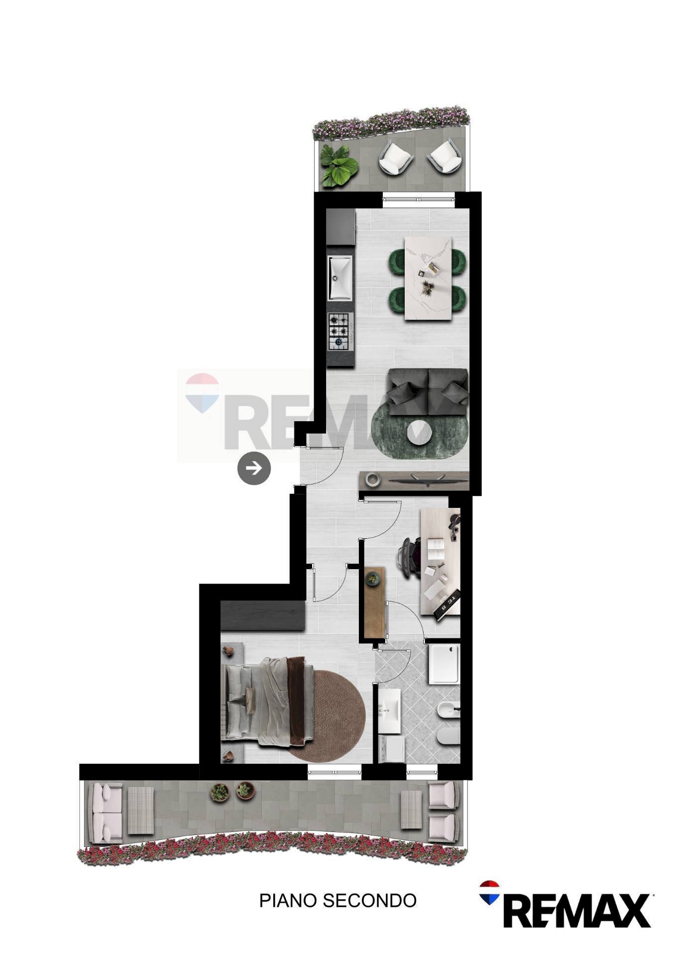 Pianta 2D - Bilocale VIA CAVOUR
 
1A, Albano Sant'Alessandro - planimetria 1