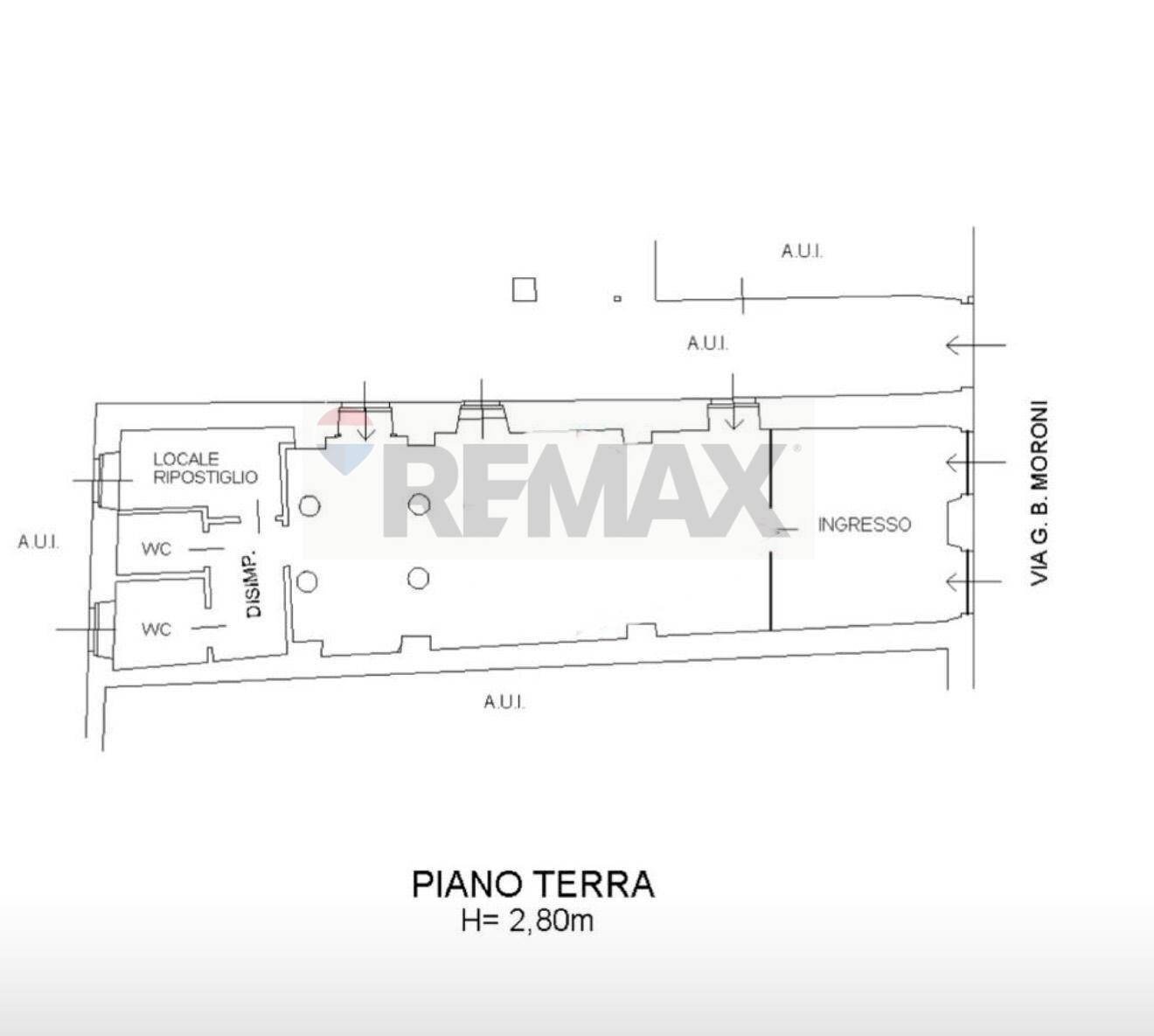 Pianta 2D - Negozio Via Moroni
 
68, Bergamo - planimetria 1