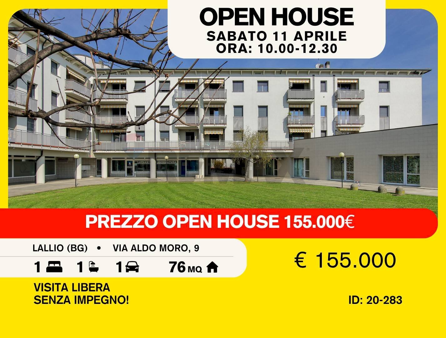 Edificio all\'aperto - Bilocale VIA ALDO MORO
 
9, Lallio - foto 1