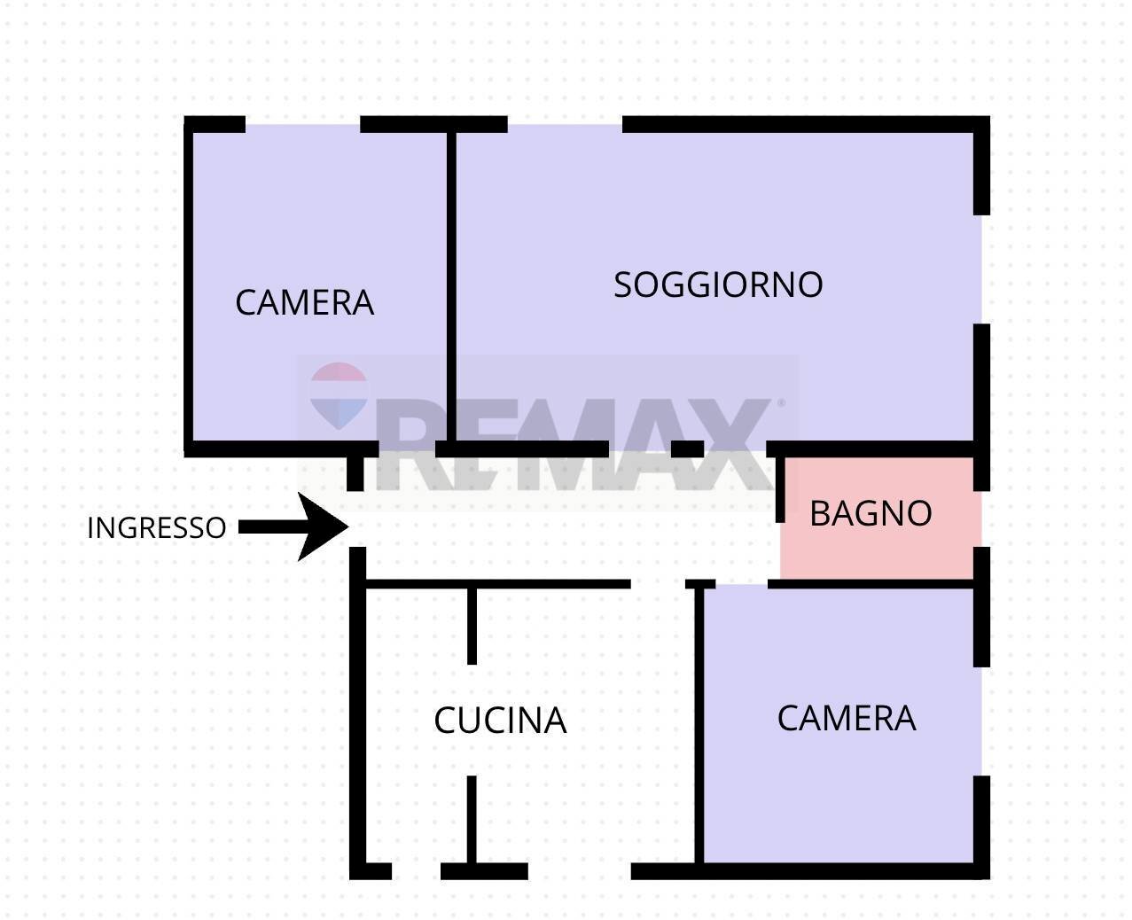 Pianta 2D - Trilocale VIA TRENTO
 
38, Cesano Maderno - planimetria 1