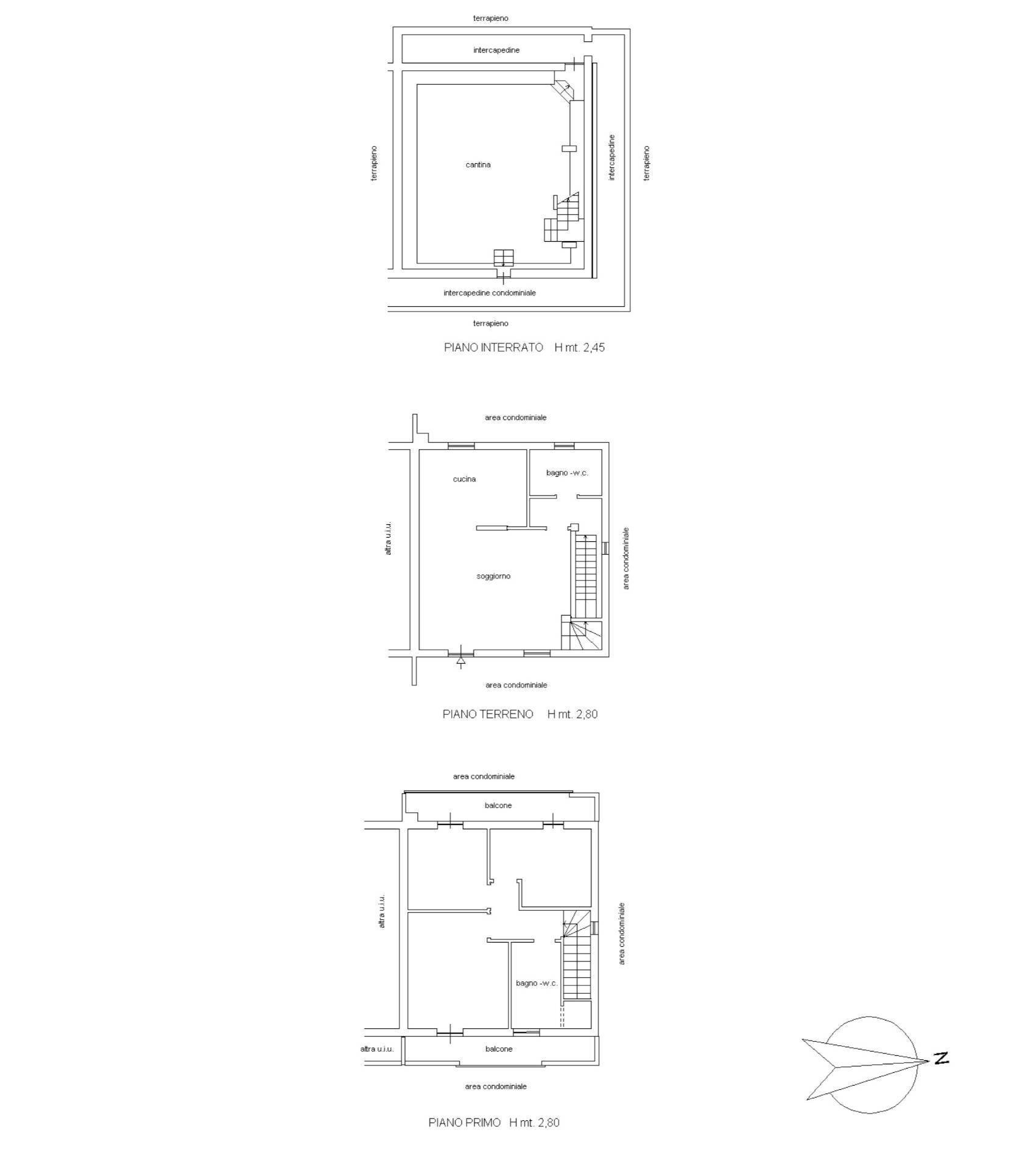 Foto 25 - Villa Via Coreallo
 
4A, Spotorno - floor plans 1
