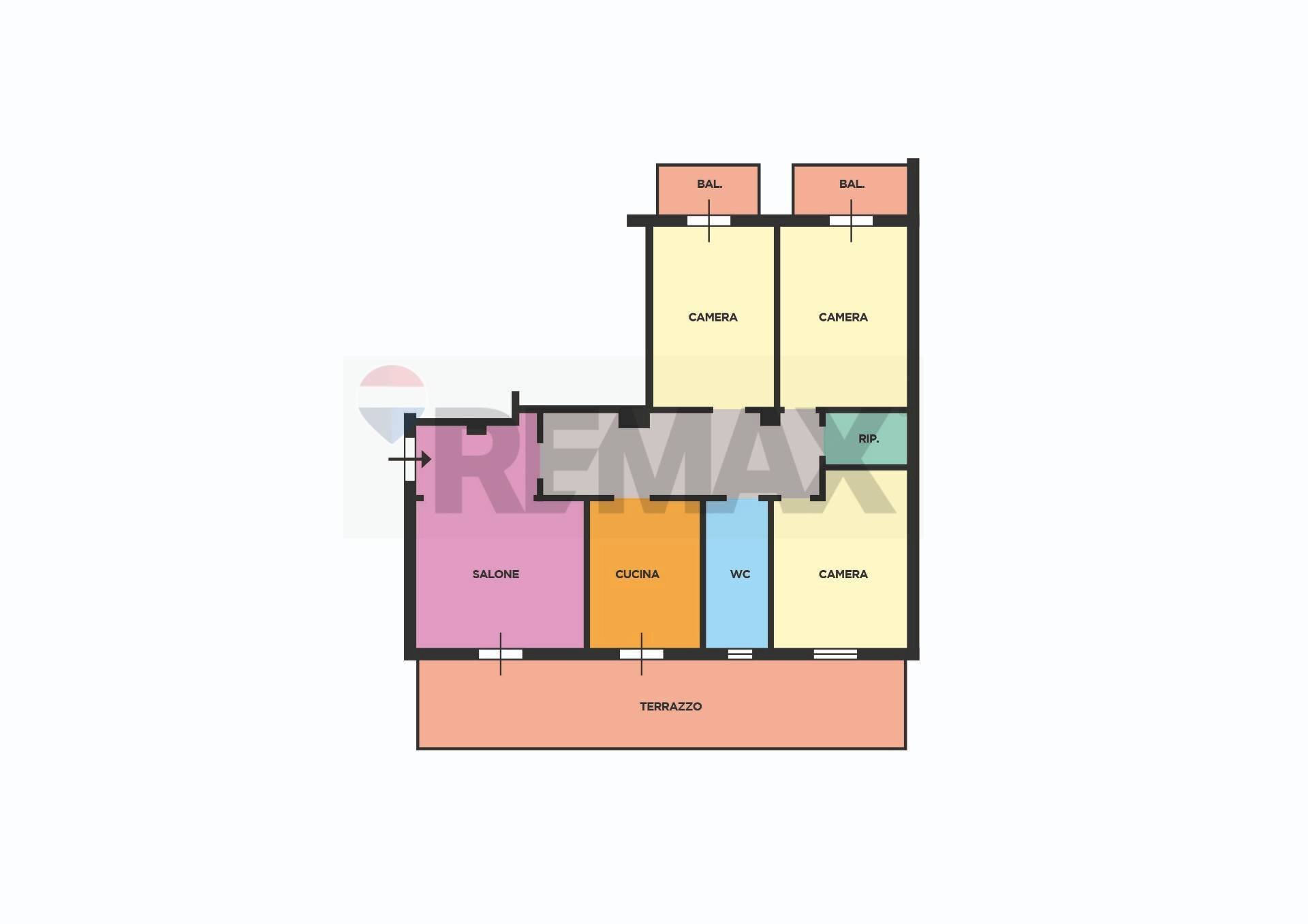 Pianta 2D - Quadrilocale Via Sant'antonio A Capodimonte
 
46, Napoli - planimetria 1