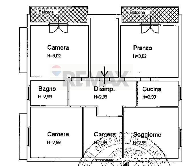 Pianta 2D - Appartamento VIA GIUSEPPE TONNA
 
5, Sissa Trecasali - planimetria 1