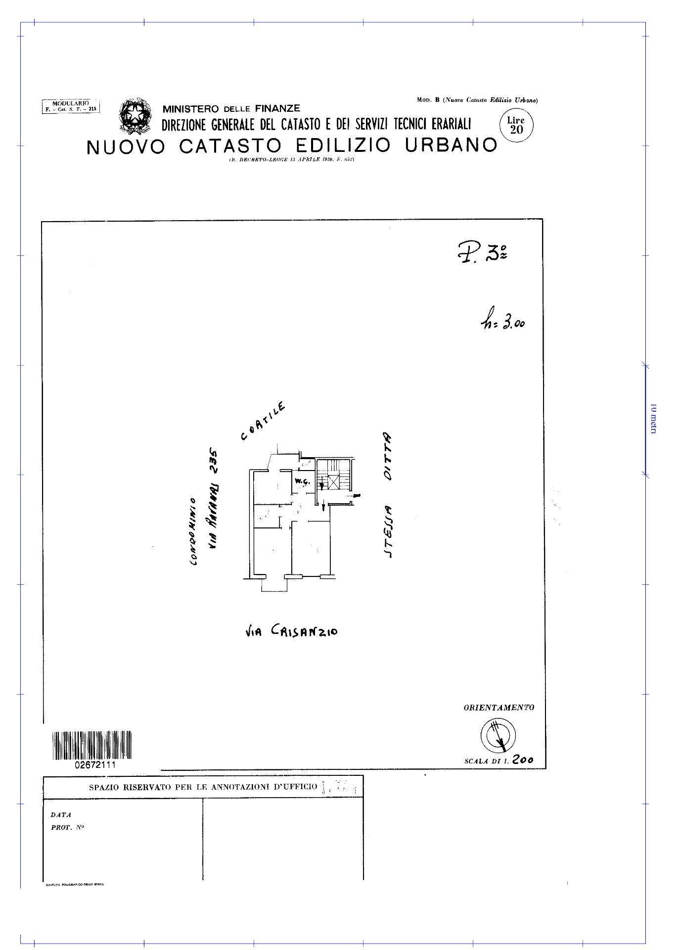Foto 18 - Bilocale Via Scipione Crisanzio
 
202, Bari - planimetria 1