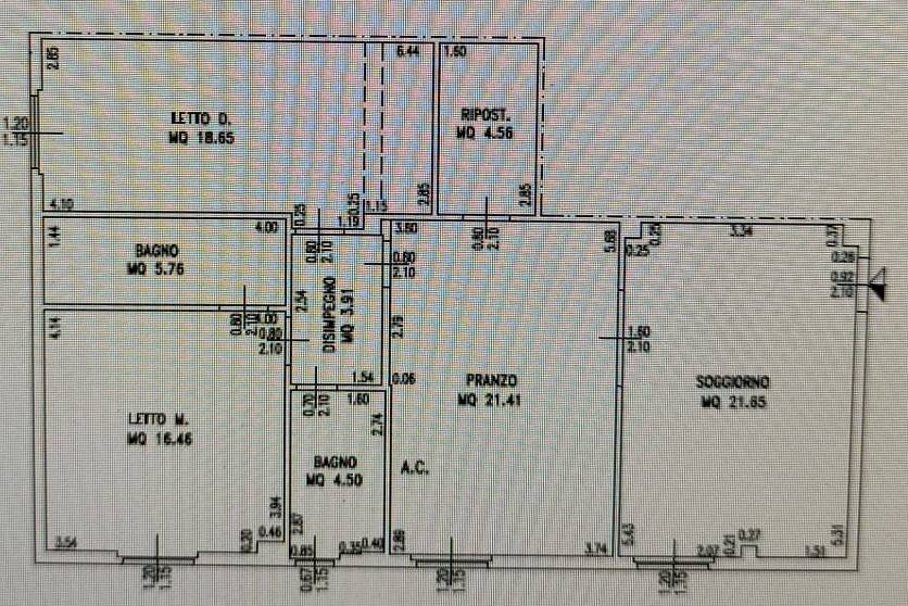 Foto 30 - Quadrilocale Viale colombo, Quartu Sant'Elena - planimetria 1