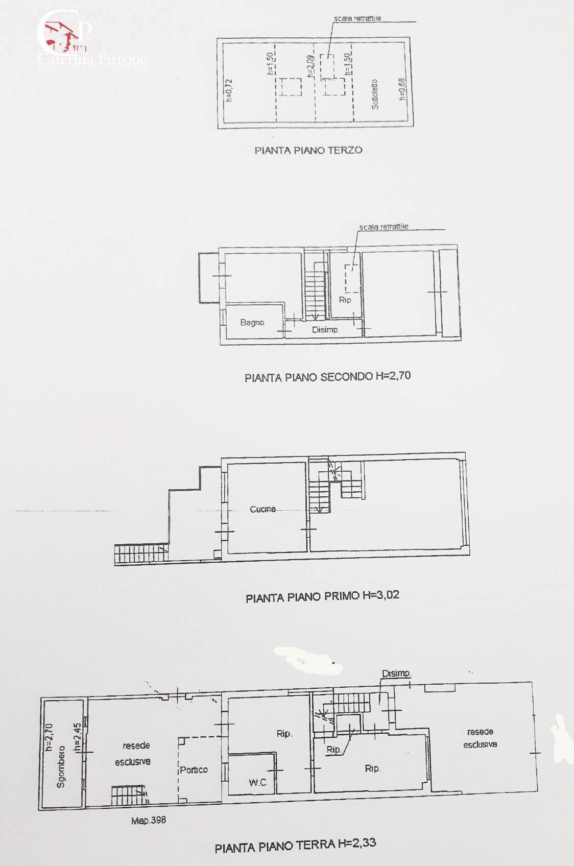 Foto 39 - Casa indipendente via Pola
 
1, Viareggio - planimetria 1