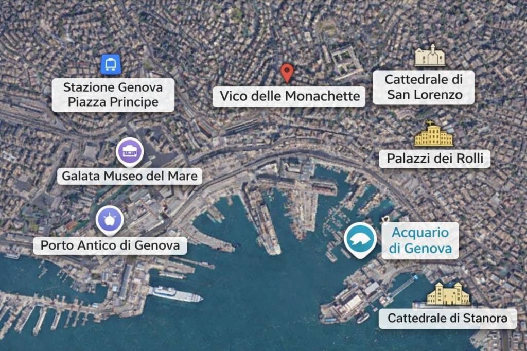 Mappa - Bilocale vico delle Monachette, Genova - foto 3