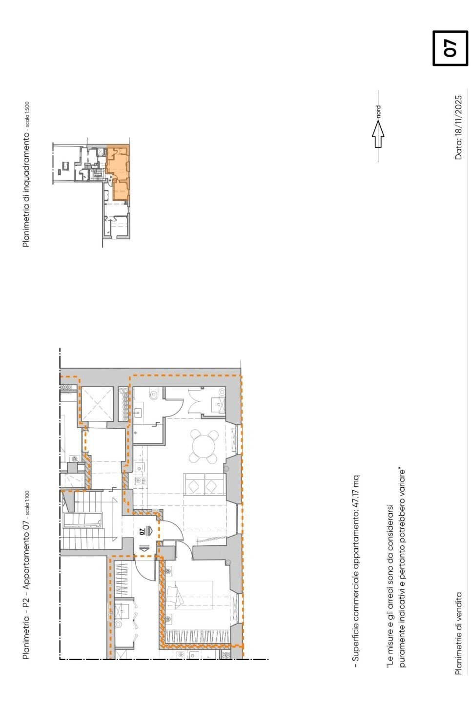 Bilocale vico delle Monachette, Genova - planimetria 1