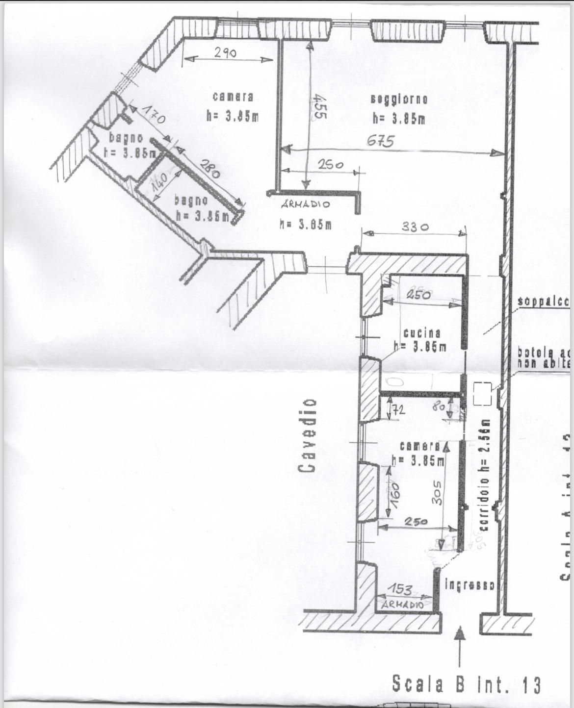 Quadrilocale via Francesco Domenico Guerrazzi, Genova (zona Albaro) - planimetria 1