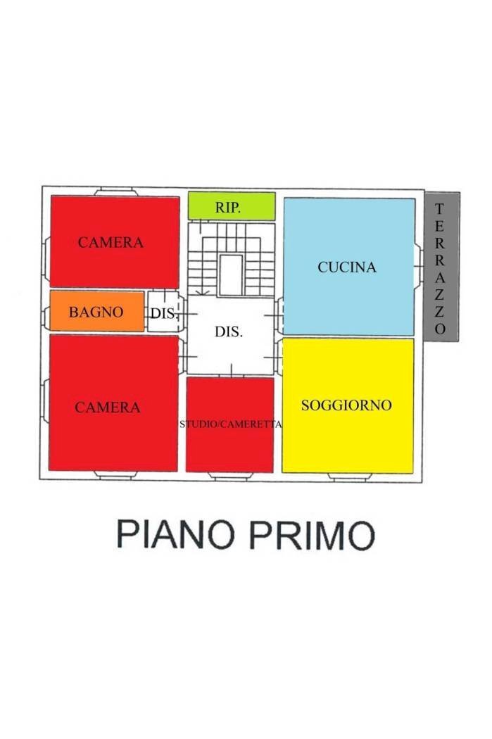 Apartment piazzetta Bolognini, Signa - floor plans 1