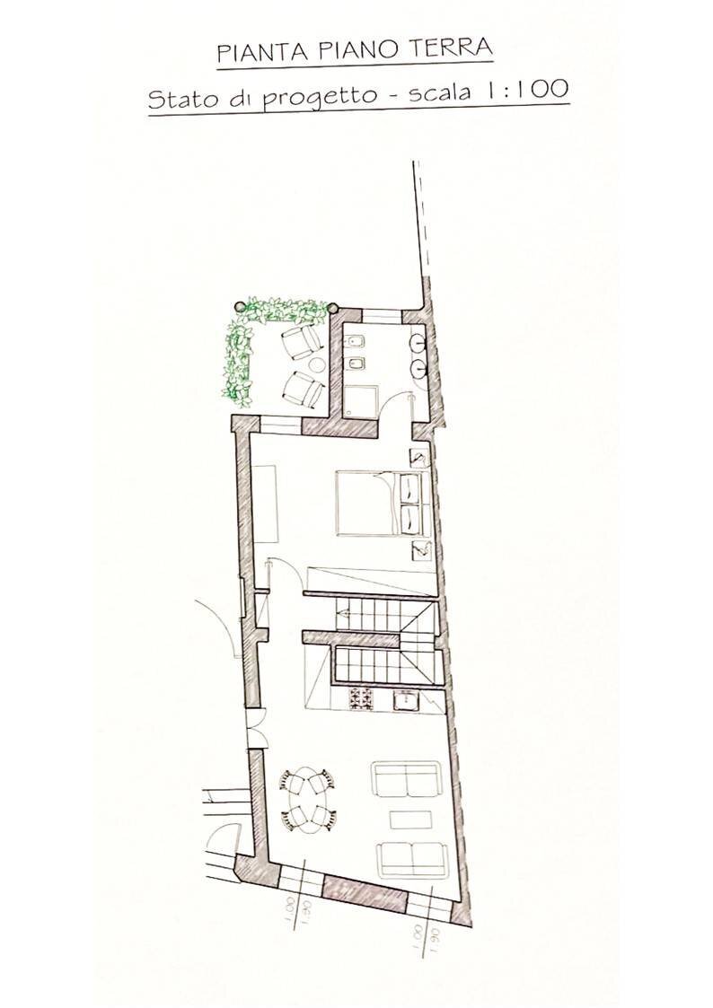 Foto 18 - Bilocale Mantova - planimetria 1