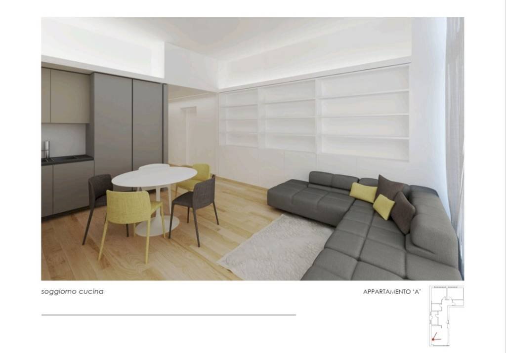 Salone - Trilocale corso Duca degli Abruzzi, 56, Torino (zona Crocetta) - foto 1