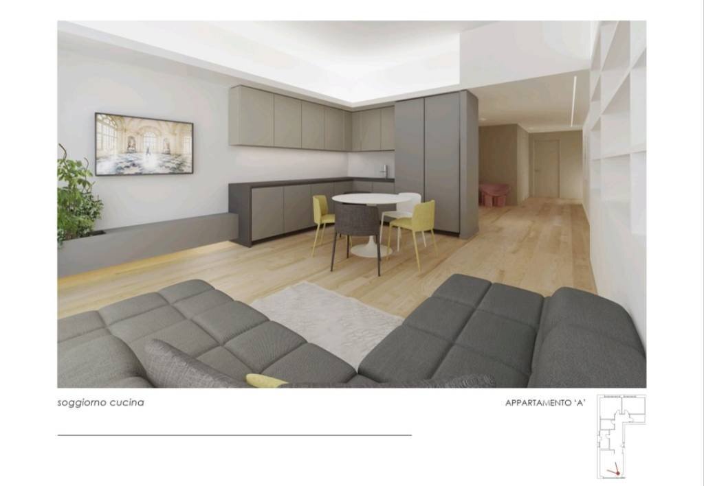 Salone - Trilocale corso Duca degli Abruzzi, 56, Torino (zona Crocetta) - foto 2