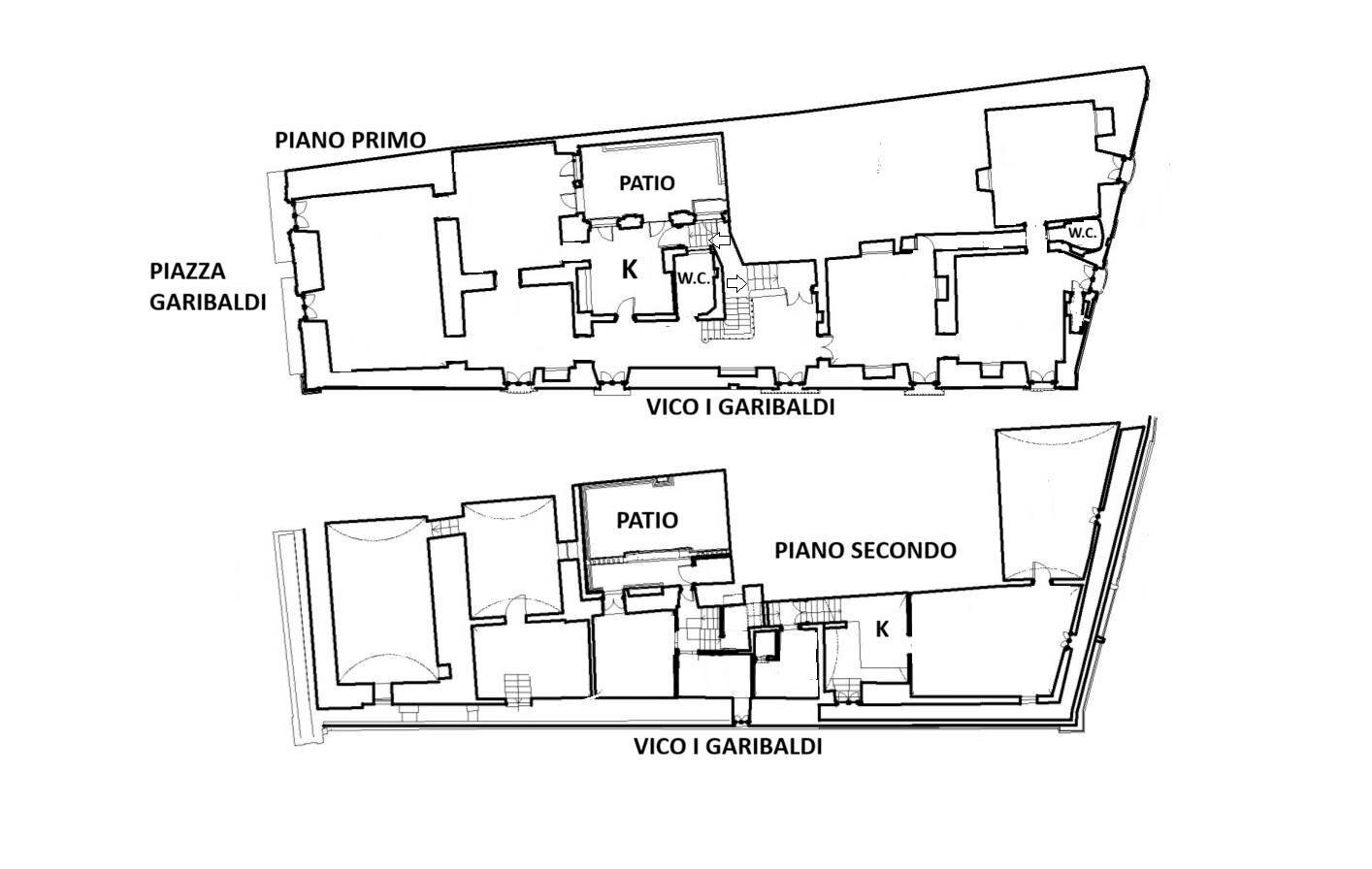 Stable - Palace Vico I° Giuseppe Garibaldi, Martina Franca - floor plans 1