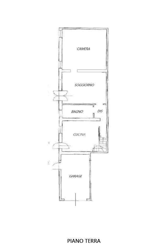 Rustic Via pandolfina, Ferrara (neighborhood San Bartolomeo in Bosco) - floor plans 1