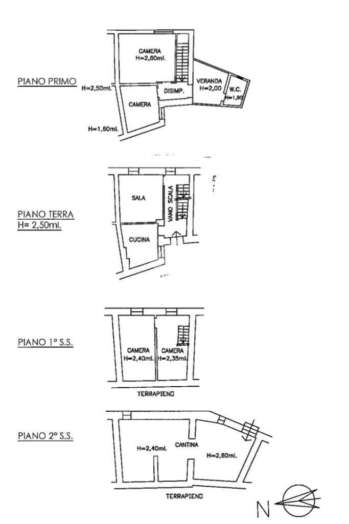Apartment Via Chiesa, Santo Stefano di Magra - floor plans 1