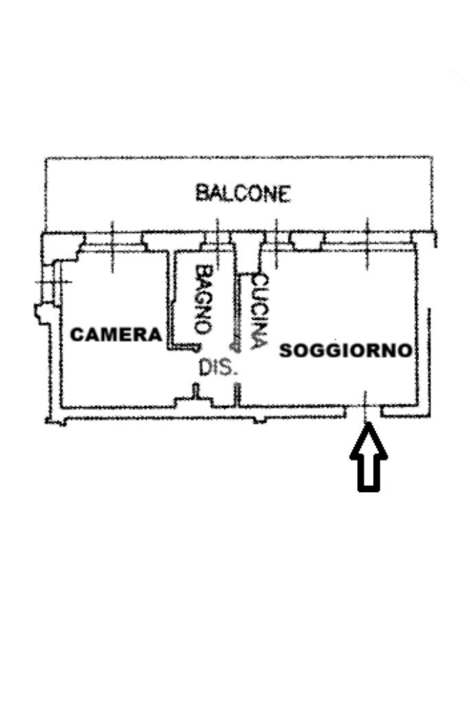 Two-room apartment Viale Isonzo, Rozzano - floor plans 1