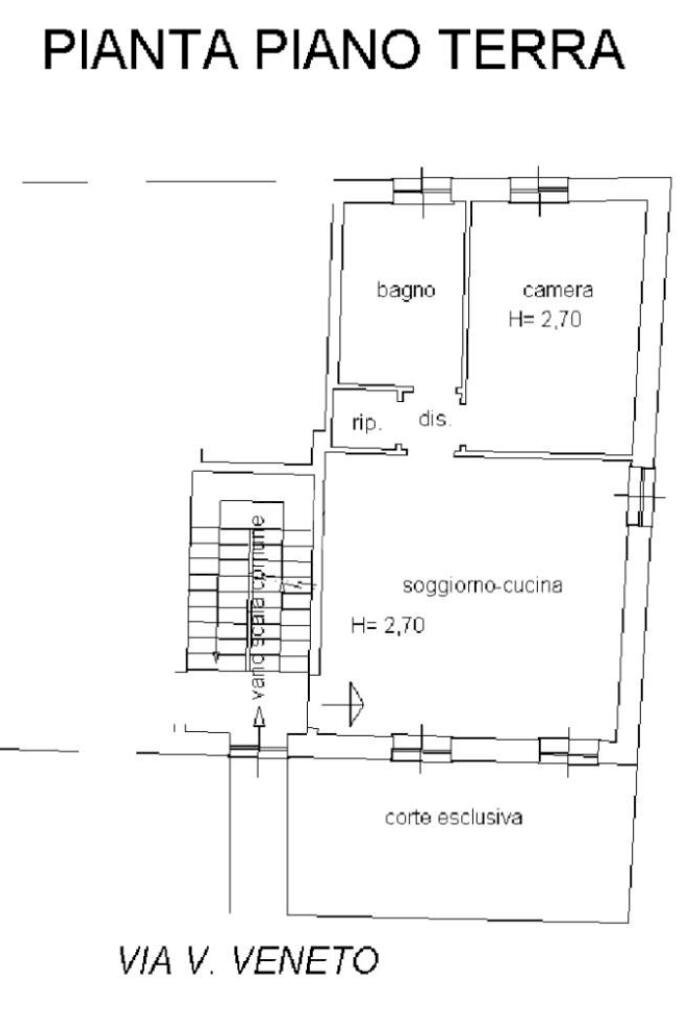 Bilocale Via Vittorio Veneto, Rocchetta Tanaro - planimetria 1