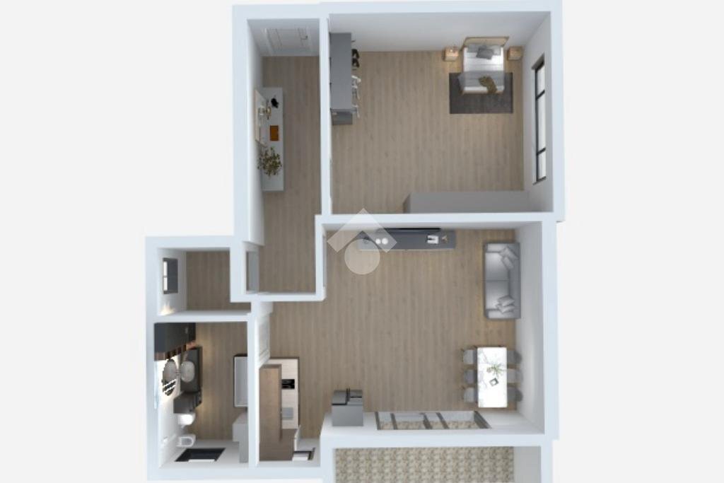 Two-room apartment Viale Lombardia, Cusano Milanino - floor plans 1