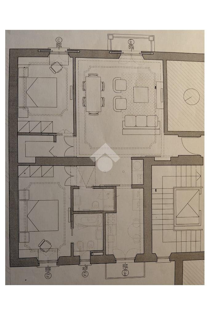 Trilocale Via Vitruvio, Milano (zona Centrale) - planimetria 1