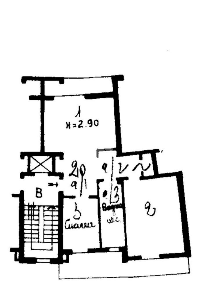 Two-room apartment Via san paolino, Milano (neighborhood Boffalora) - floor plans 1