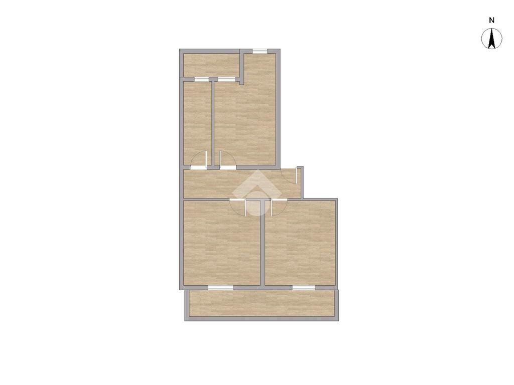 Trilocale Via Giovanni Randaccio, Torino (zona Borgo Vittoria) - planimetria 1