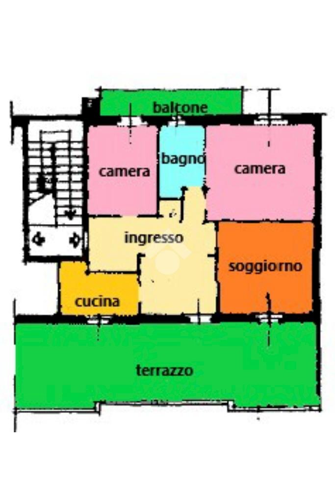 Quadrilocale Via Sebastiano Gaeta, Alessandria - planimetria 1