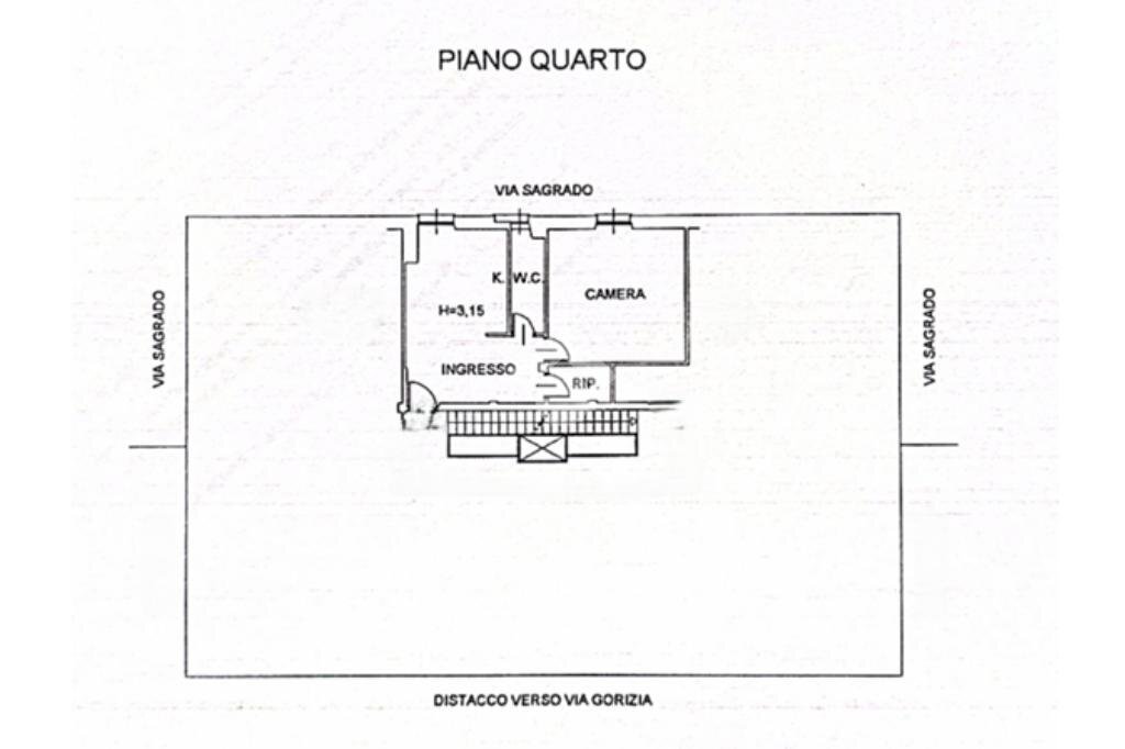 Bilocale Via Gorizia, Genova (zona Sturla) - planimetria 1