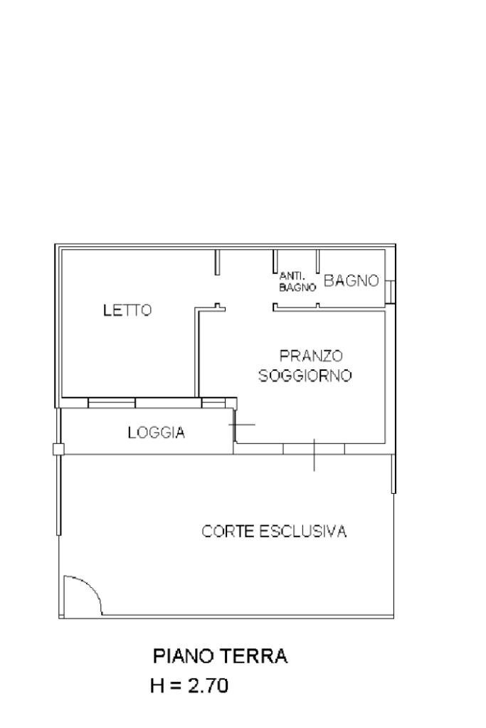 Bilocale Via della Randa, Ravenna (zona Punta Marina) - planimetria 1