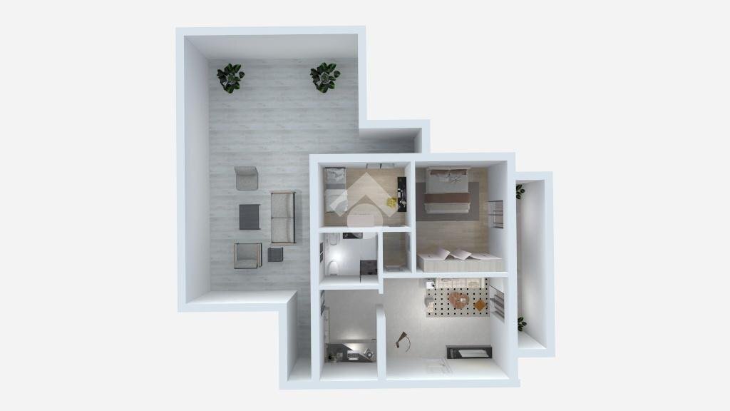 Three-room apartment Via per Pogliano, Arluno - floor plans 1